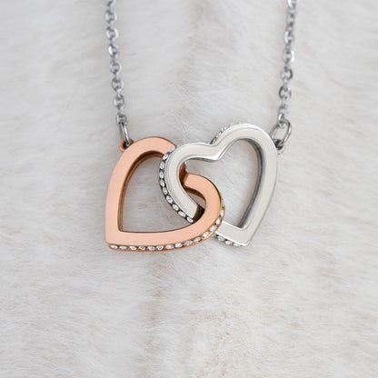 Little Sister Necklace Interlocking Hearts