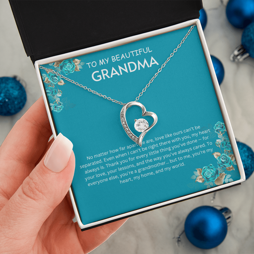 To My Beautiful Grandmother-Forever Love Necklace
