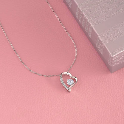 To My Beautiful Daughter-Forever Love Necklace