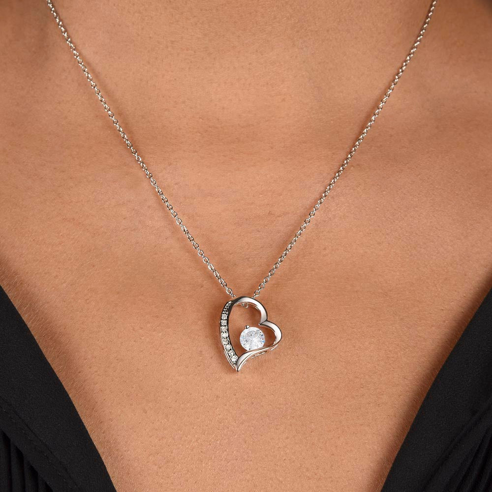 To My Beautiful Daughter-Forever Love Necklace