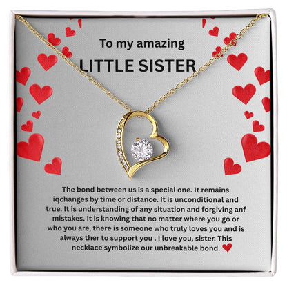Little Sister Forever Love Necklace