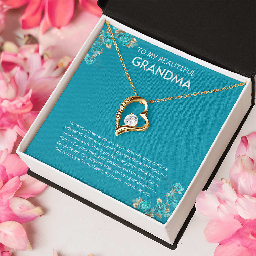 To My Beautiful Grandmother-Forever Love Necklace