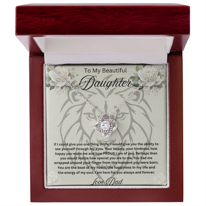 To My Beautiful daughter Necklace
