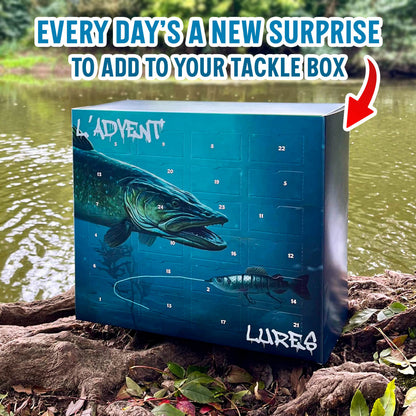 Fishing Advent Calendar gift set by the lake – perfect Christmas gift for anglers and dads