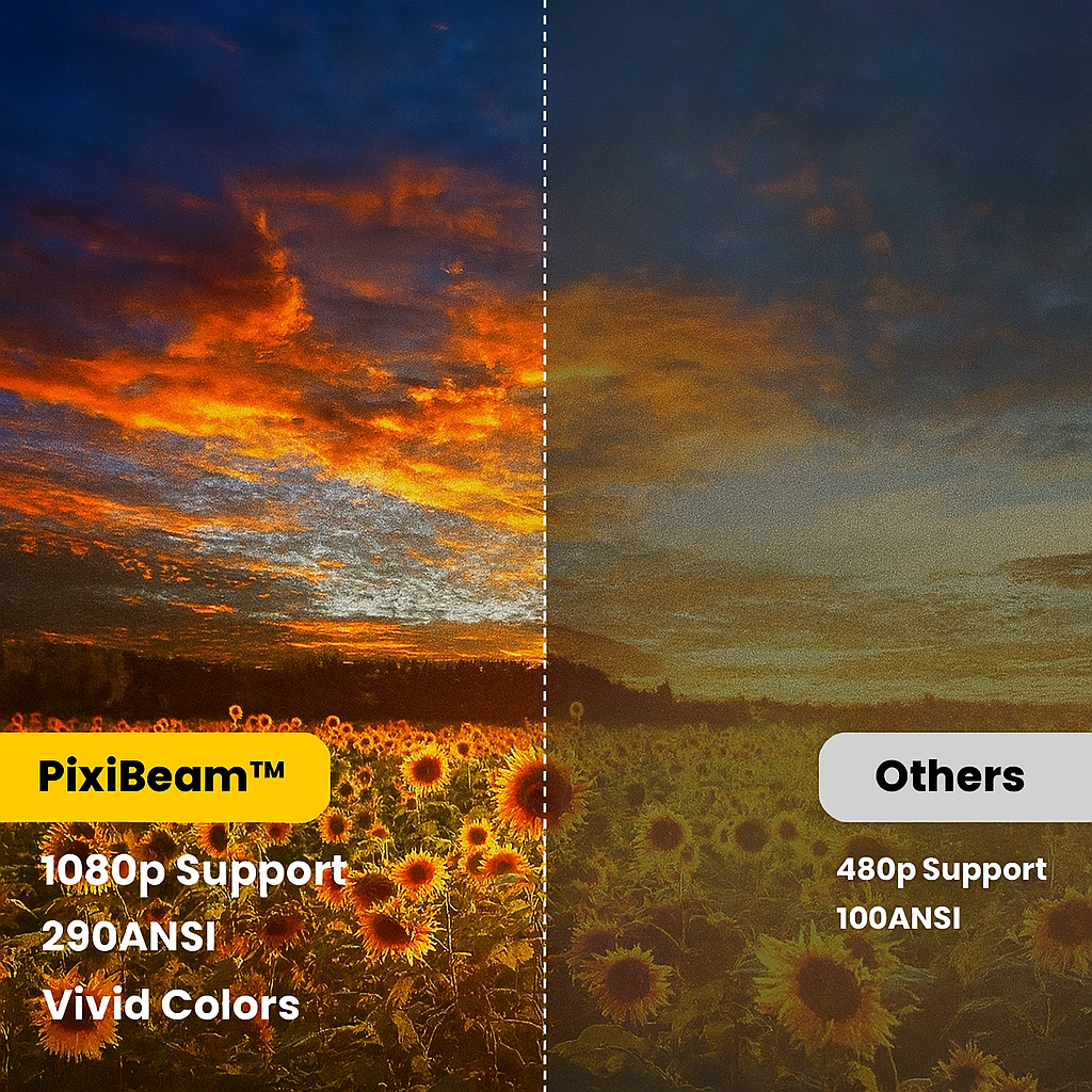 🔥 GlowCast™ Portable Projector