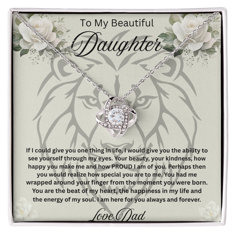 To My Beautiful daughter Necklace