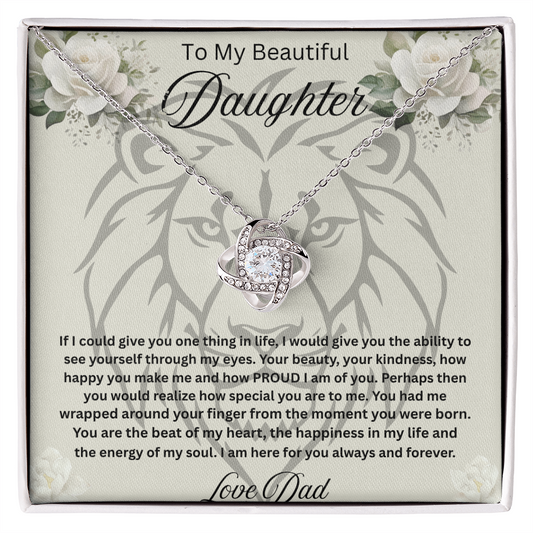To My Beautiful daughter Necklace